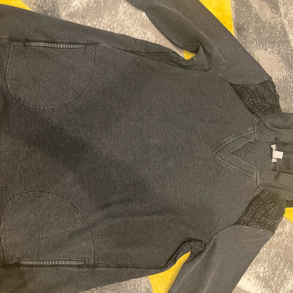 QVC Gray Sweater with Pocket Detail